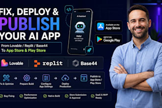fix deploy and publish your lovable replit base44 app to app store or play store