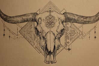 draw a custom traditional tattoo design