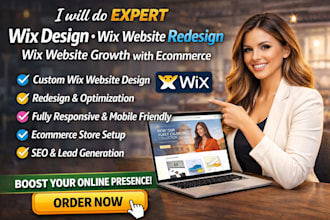 do expert wix design wix website redesign wix website growth with ecommerce