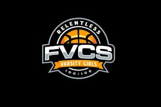 design super cool girls basketball team logo