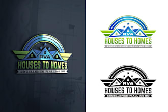 design modern real estate, construction, and property logo