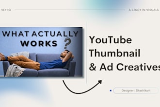 design ad creatives and youtube thumbnail