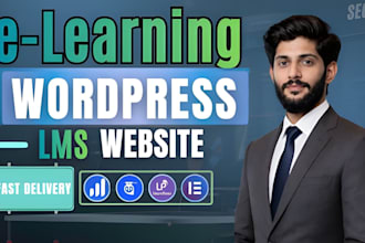 do elearning website or coaching website with wordpress lms