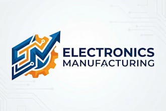 design a modern and professional electronics manufacturing logo