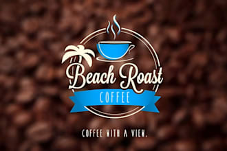design coffee shop, cafe logo with copyrights
