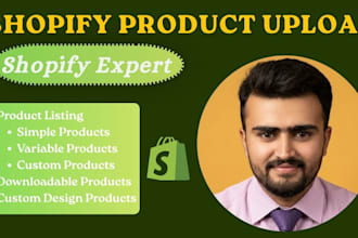 do professional shopify product listing