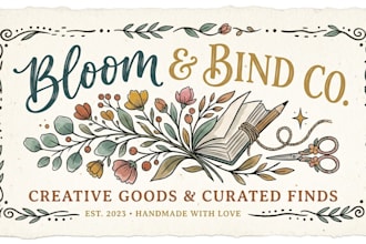 design a creative and unique etsy shop logo for your brand