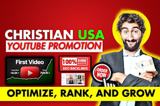 do organic christian youtube video promotion, organic christian channel growth