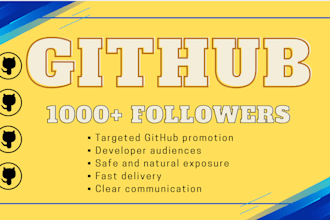 brings 1000 github followers in your github channel