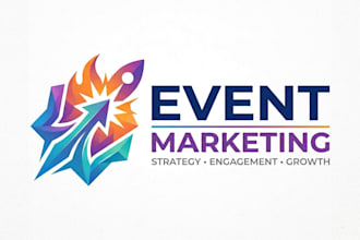 design a vibrant and professional event marketing logo