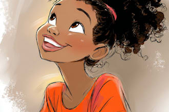 draw african american children book illustration