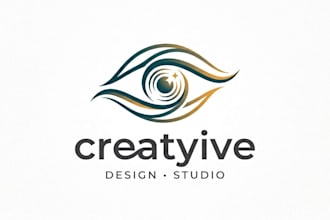design a unique and striking eye logo for your brand