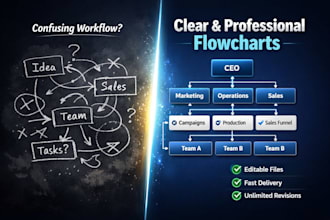 design professional organograms, flowcharts and sop diagrams for your business