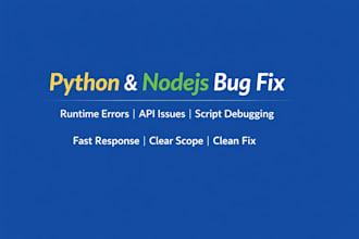 fix python and nodejs script bugs and errors