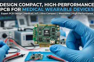 design compact, high  performance pcb for medical wearable devices