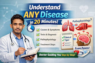 explain any disease step by step for students or patients