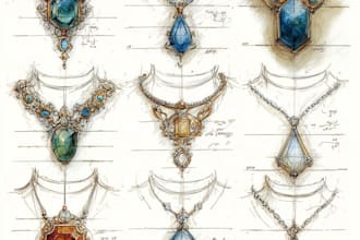 design custom jewelry sketches