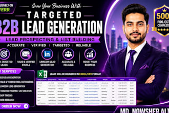 do targeted b2b lead generation, lead prospecting and list building