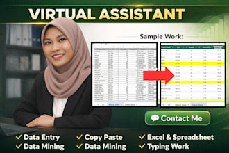 provide accurate data entry, formatting, and transcription of data