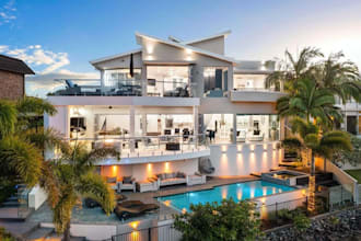 develop 3d waterfront property,real estate exterior,apartment interior rendering