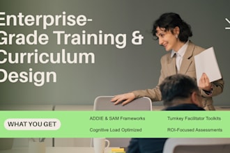 design an enterprise grade instructional workforce training program