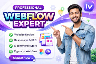design and build a responsive webflow website