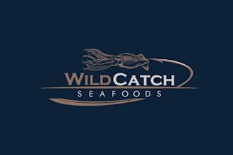 create attractive logo for branding of seafood products