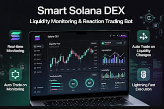build meme coin trading and arbitrage bot with liquidity monitoring automation