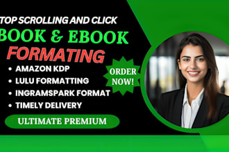 do book formatting and paperback book formatting or fix amazon rejected book