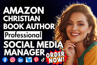 promote amazon christian book author brand setup grow brand on social media