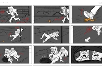 create cinematic storyboards for films animations and ads