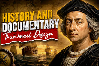design history and documentary style youtube thumbnails
