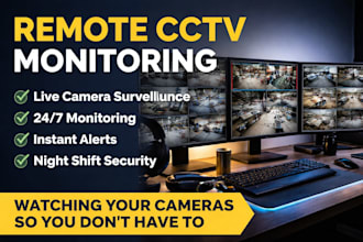 be your remote cctv security monitoring operator