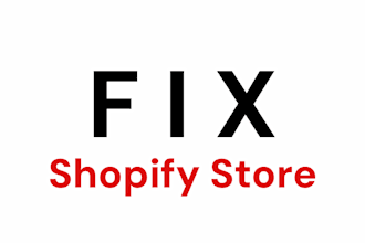 fix shopify store bugs, errors and styling issues