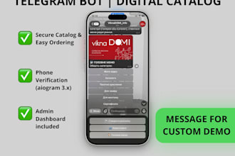 build a professional telegram bot with admin panel