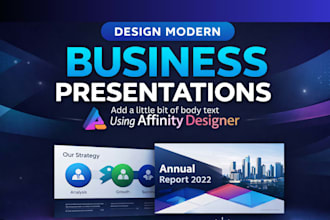 design modern business presentations using affinity designer