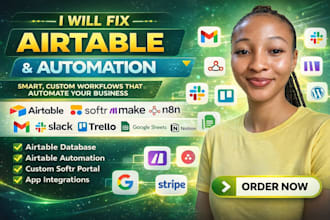 fix airtable database airtable automation airtable workflow automation crm softr