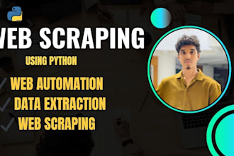 scrape data using python web scraping and automation
