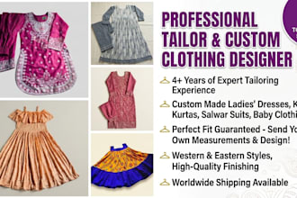 sew high quality custom ladies dresses and jama pajama