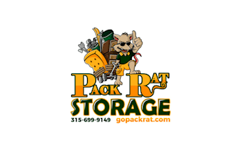 design amazing pack rat storage rat cartoon logo for you