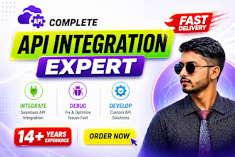 fix or develop rest API, custom API integration