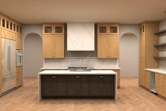 design kitchen and bath using 2020 software with 3d render