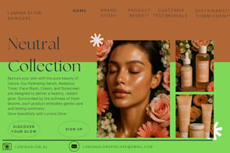 design an aesthetic and visually pleasing website for you