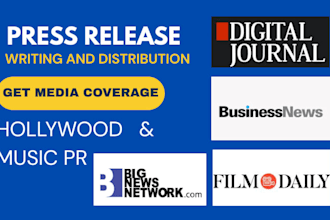 do press release distribution press release writing with SEO to top media sites