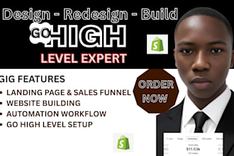 be ghl gohighlevel expert to setup highlevel website funnel workflow automation