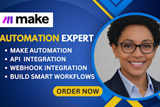 fix make com automation, setup make com workflows, make com expert make scenario