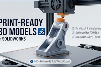 design print ready 3d models for 3d printing in solidworks