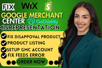 fix google merchant center suspension misrepresentation approve gmc account