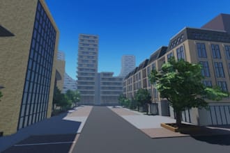 do environment design, simulator roblox map model, 3d design, city map terrain