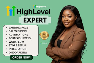 gohighlevel landing page gohighlevel salesfunnel go high level workflow expert